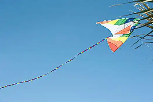 彩色,风筝,半空中