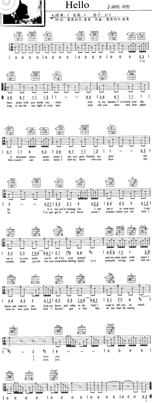 hello吉他谱(图片谱)_阿杜_hello.gif