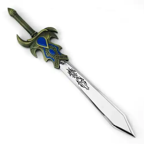 英雄联盟lol周边 30厘米 德玛西亚之力盖伦大剑 带皮套 武器道具图片