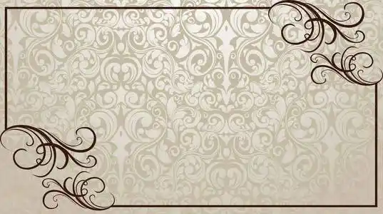 金色中式花纹边框矢量的维多利亚风格的复古边框.华丽的设计元素.