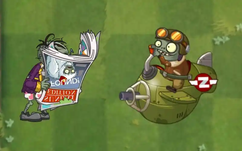 小鬼战机 vs 各种僵尸【pvz2】