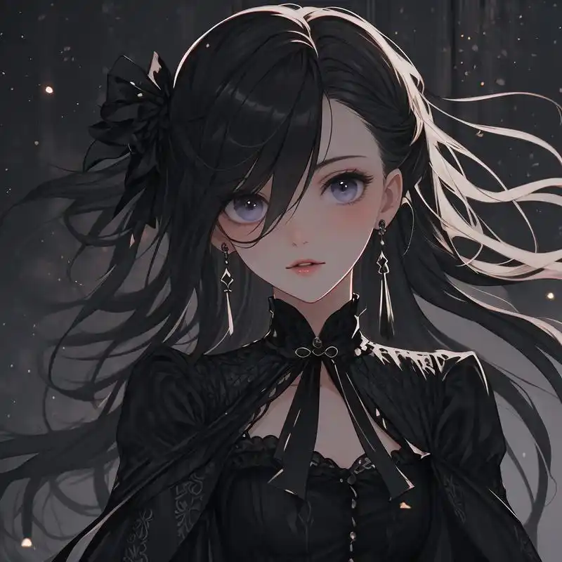 94动漫女生头像|黑暗系94 黑暗系动漫女生头像,高冷且充满神秘感