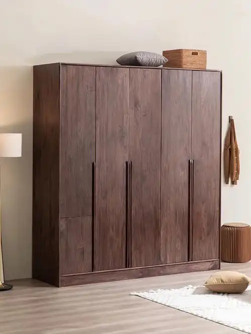 北美黑胡桃木大衣柜全实木