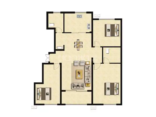 花语印象户型图(链家网)