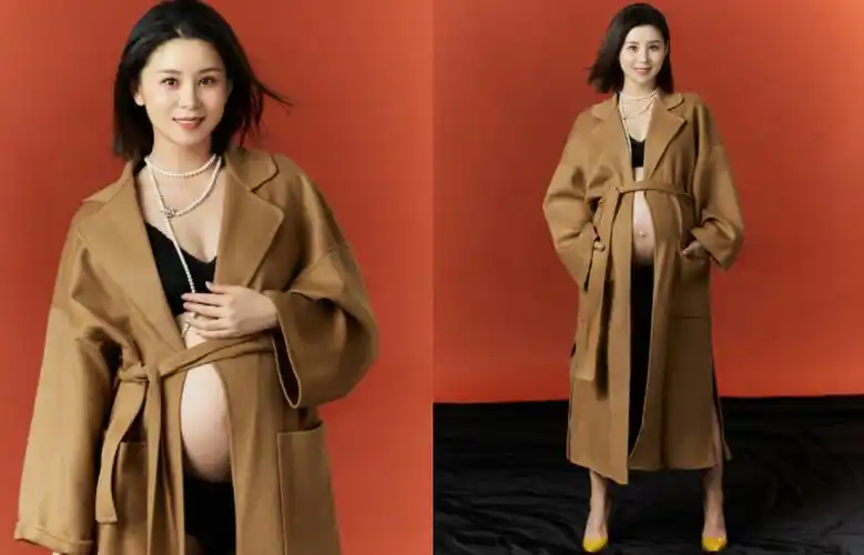 女星李小萌晒二胎孕肚照,已怀10个月产期将至,直言自己很辛苦