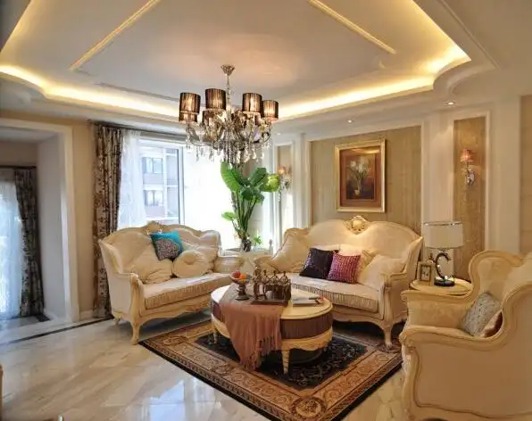 客厅三级吊顶造型效果图推荐