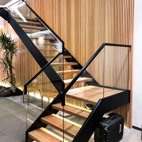 上海网红玻璃楼梯扶手护栏轻奢高端扶梯简约个性极简北欧时尚现代