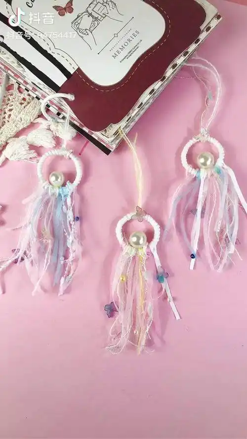 口罩竟然能做这么精美的挂件手工手工diy