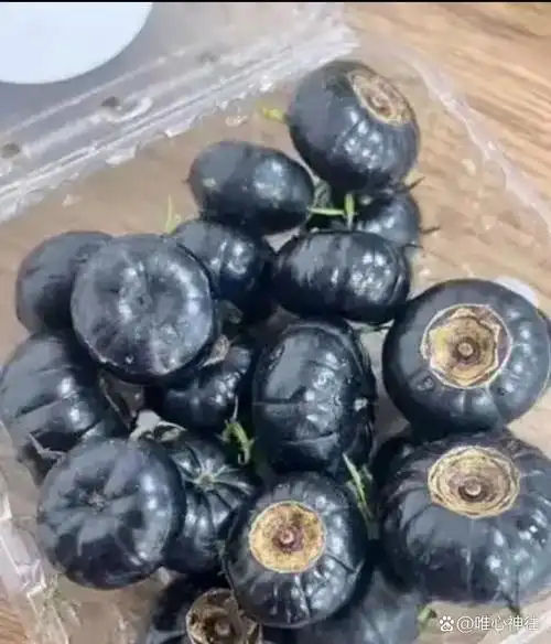 今天闺蜜给我送来了一盒奇怪的水果,看形状很像是山竹,但外表是黑色的