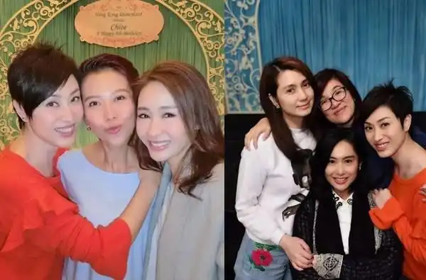 黎姿朱茵同框旧照打扮如今依然时髦女神青春自然美过网红脸