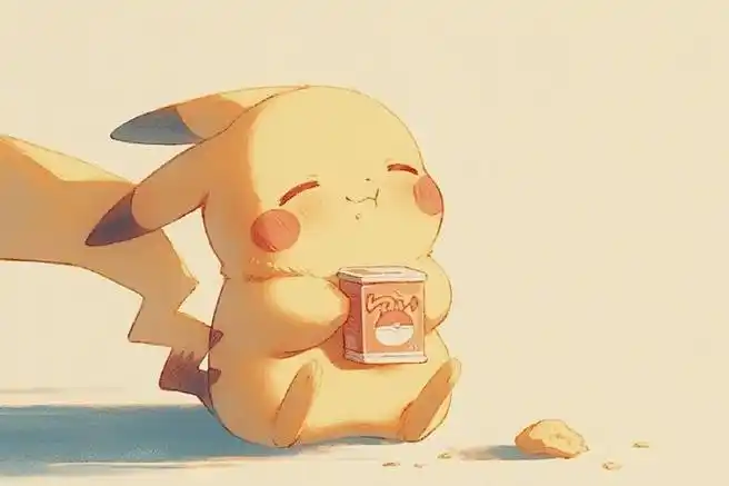 宝可梦#超萌的皮卡丘 又被可爱到了  x:hodarake#二次元新鲜事