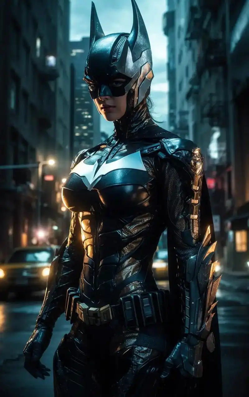 蝙蝠女海.#ai绘画 #cos #超级英雄 #漫威 #ai摄 - 抖音