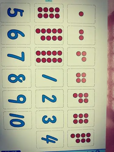 今天我们学了10以内的点数.