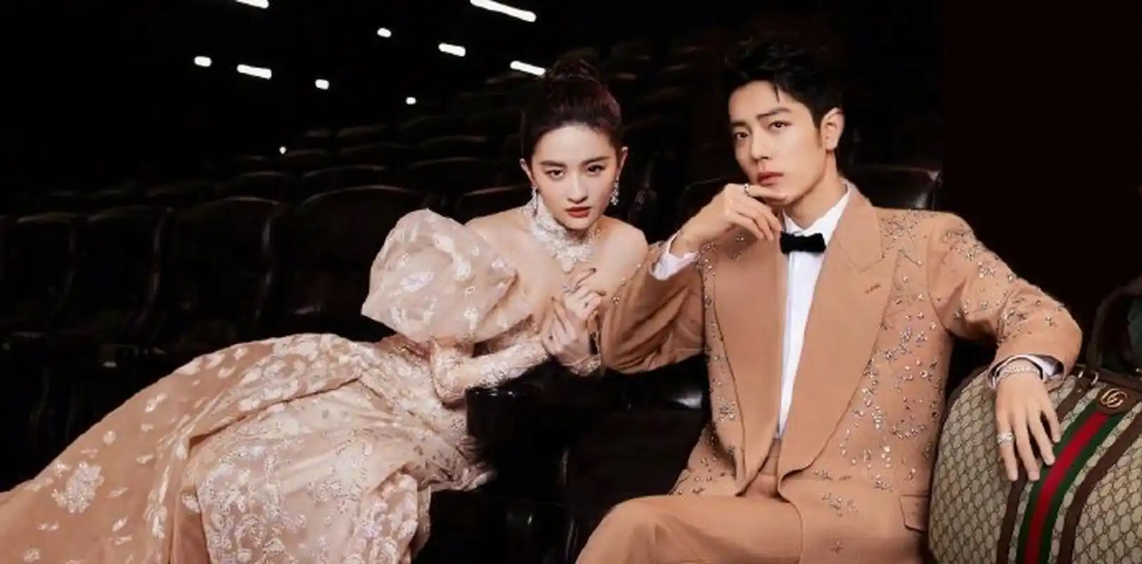 神颜同框!#动态创作月# #肖战刘亦菲