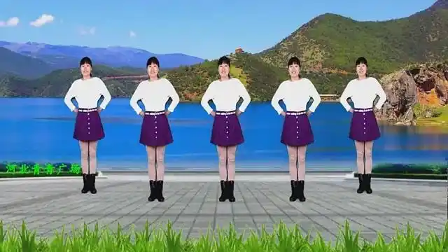 河北青青广场舞《最美最美》8步附口令教学