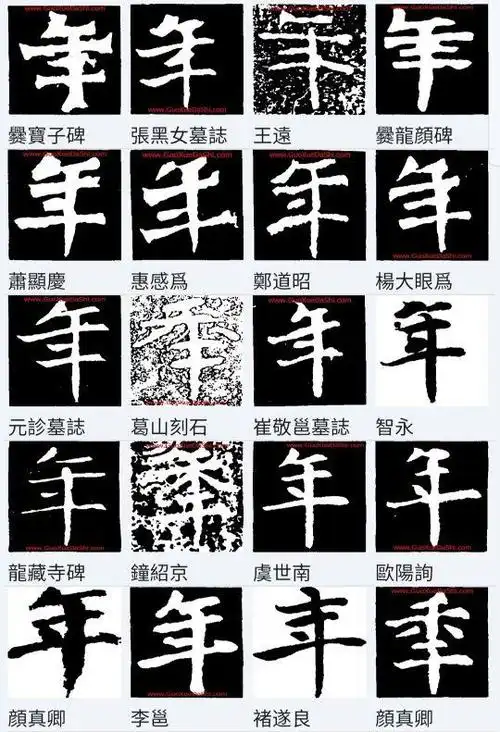 常见笔顺错误的字说说年字的演变和写法