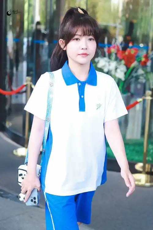 赖美云向前冲##赖美云高马尾校服造型