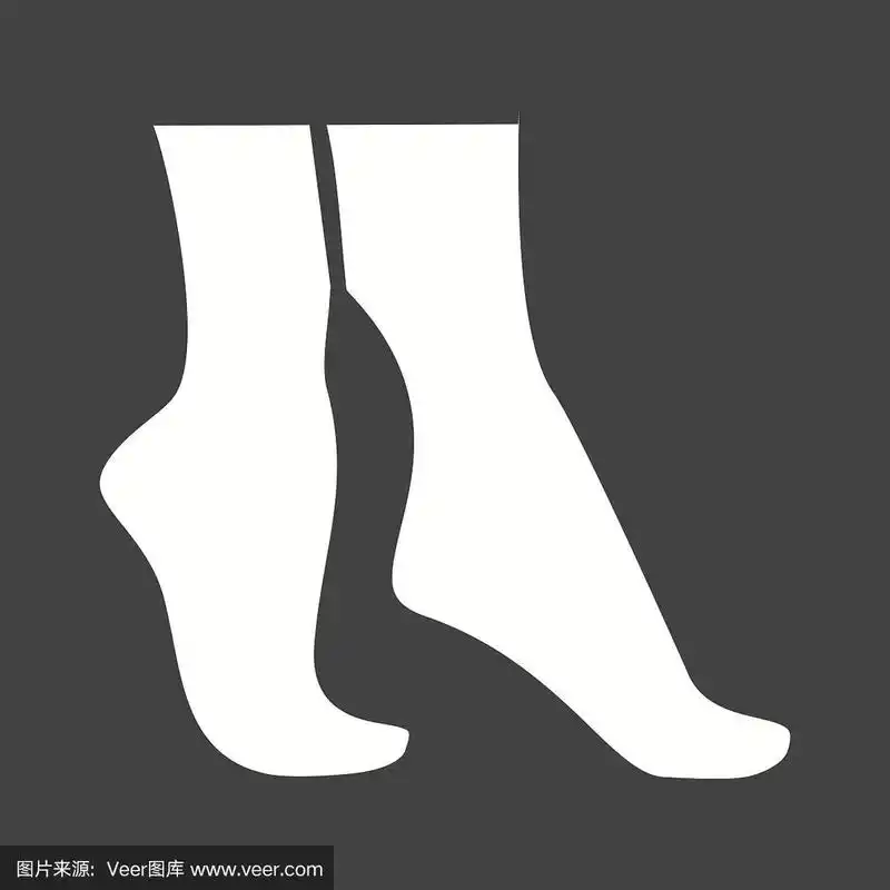 踮着脚尖,矢量,概念,图像,赤脚