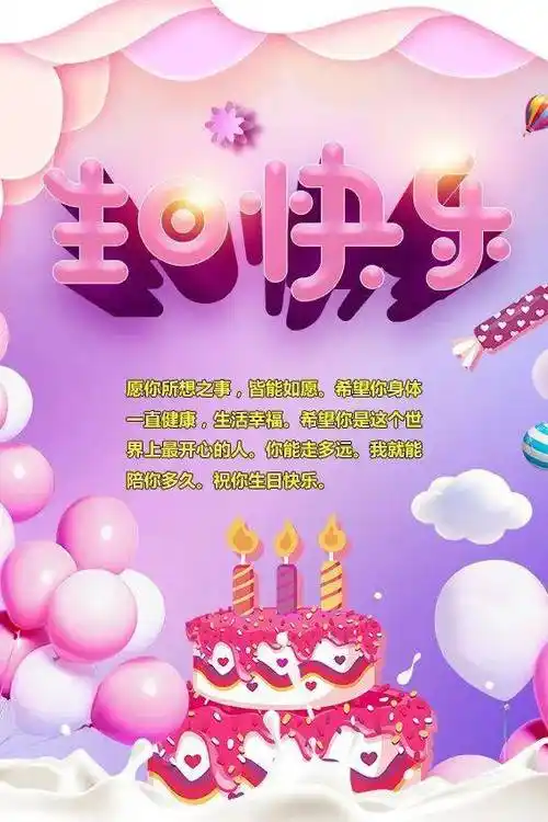 生日祝福语祝你生日快乐的最新图片