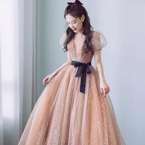 礼服裙女宴会气质秋季