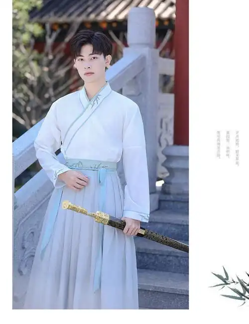 2022汉服男夏季古风男士仙气唐朝公子飘逸中国风侠客书生古装仅外套s