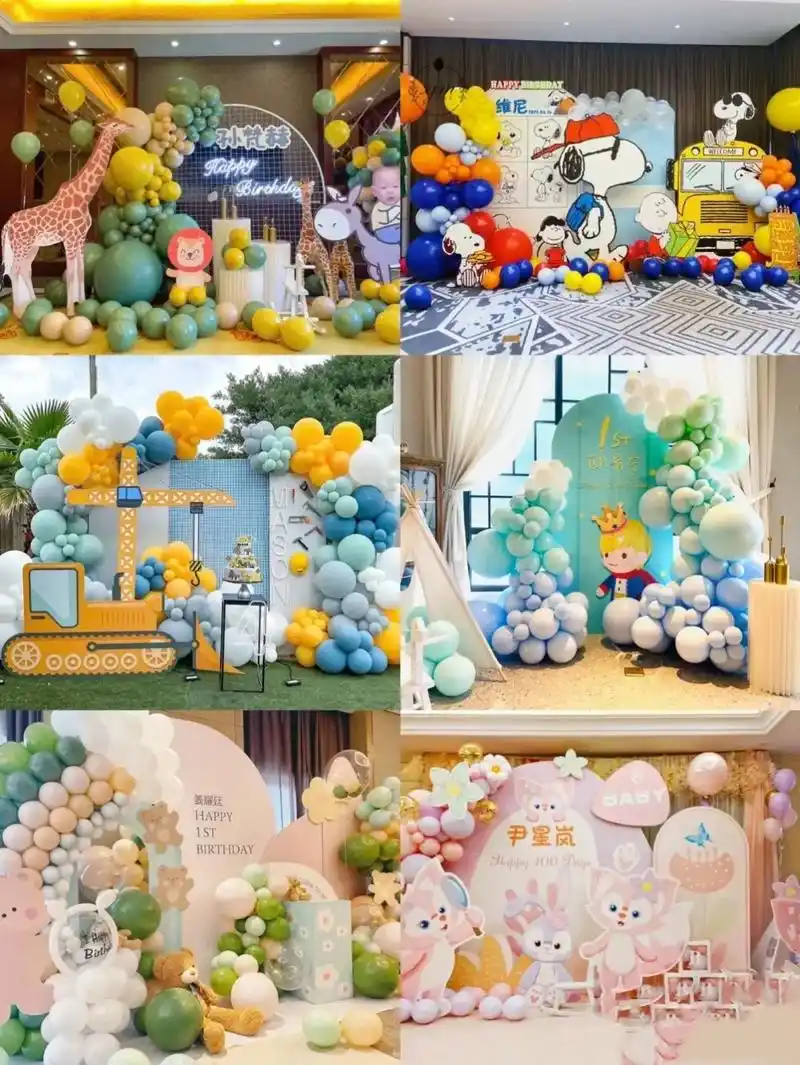 生日气球布置图片来啦