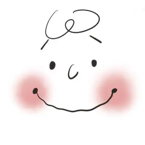 可爱简笔画微笑头像