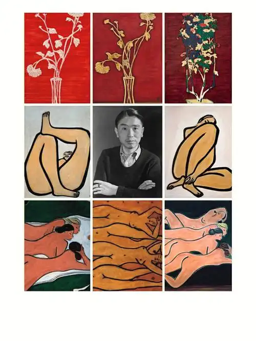 《青花盆与菊》《 绿色背景四luo女》《花中君子》97简介: 常玉出生