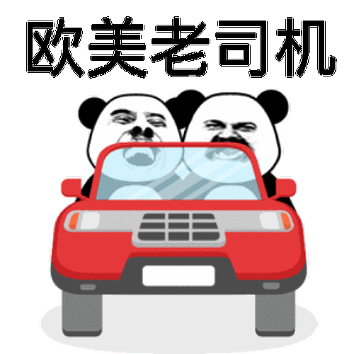 金馆长熊猫人开车欧美老司机gif动图_动态图_表情包下载_soogif