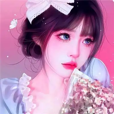 成熟气质唯美手绘头像女生图片