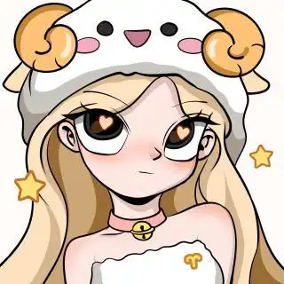 可爱白羊座女生手绘头像