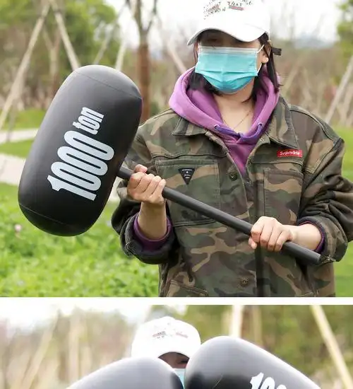 大号充气棒气锤黑色大千吨锤子儿童敲打玩具榔头气球活动搞怪惩罚道具