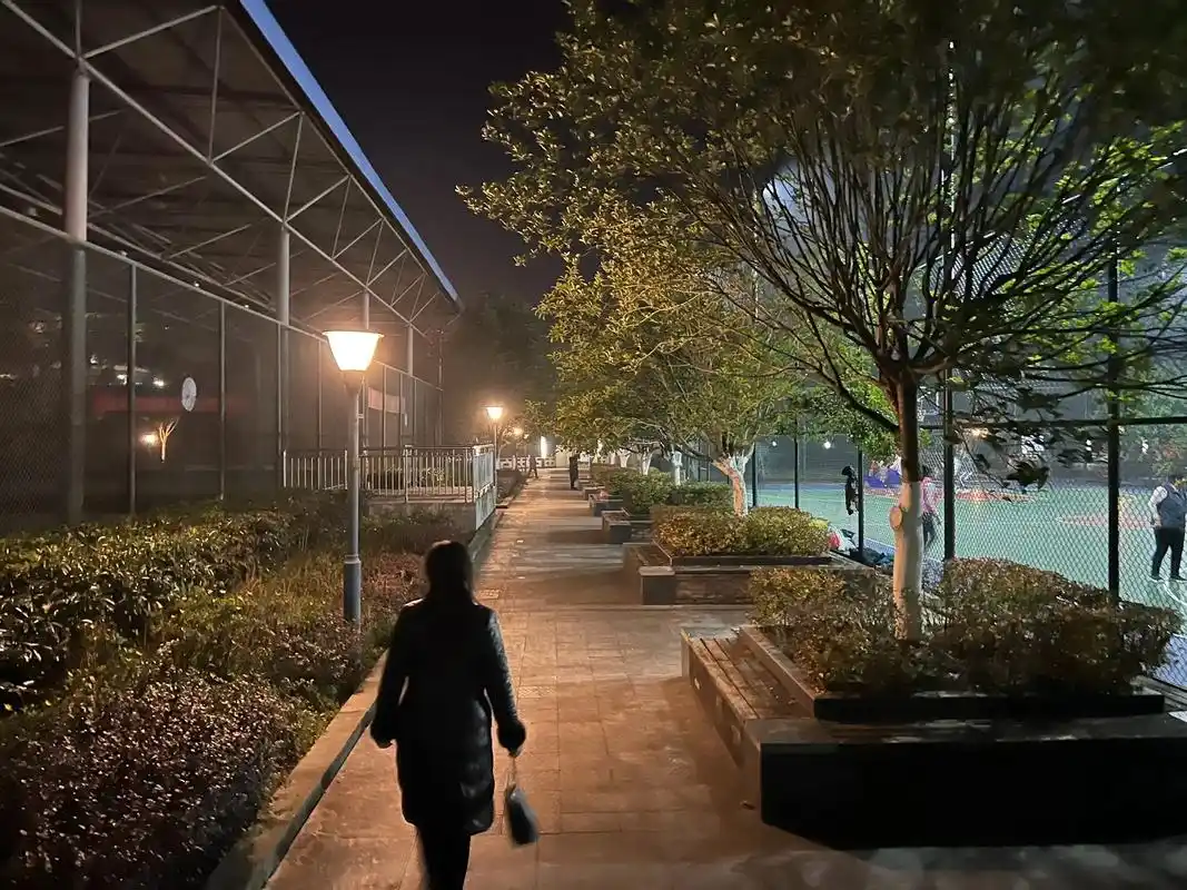 昨天晚上和妈妈一起出去散步,好久没有和她一起出去散步了,久到 - 抖