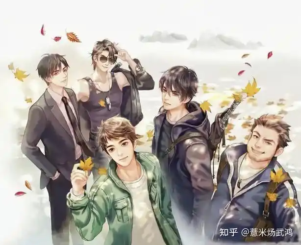 有没有盗墓笔记铁三角的图动漫的那种还有他们围成三角的图求