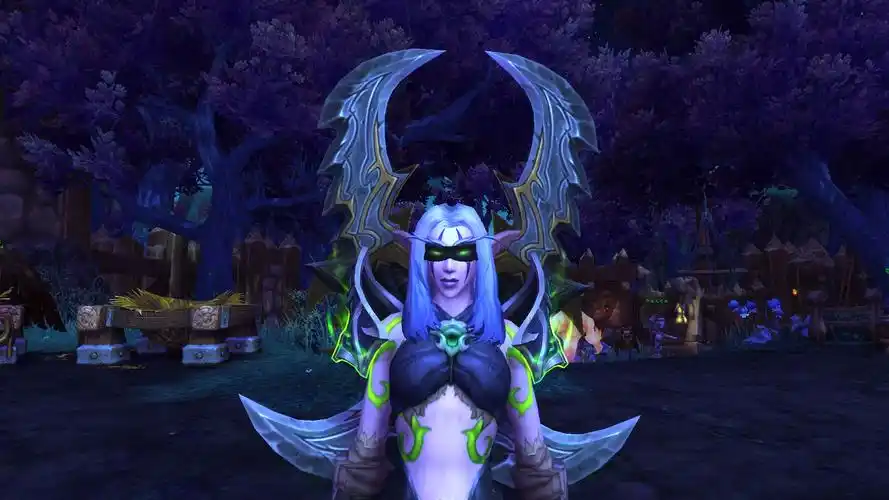 开服后花了两个小时做dh种族暗夜和血精灵对比