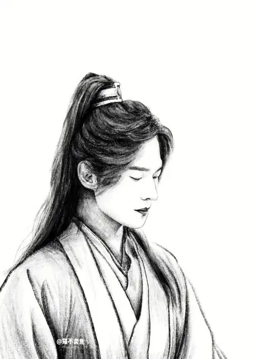 原创杨洋丰兰息且试天下速写人物