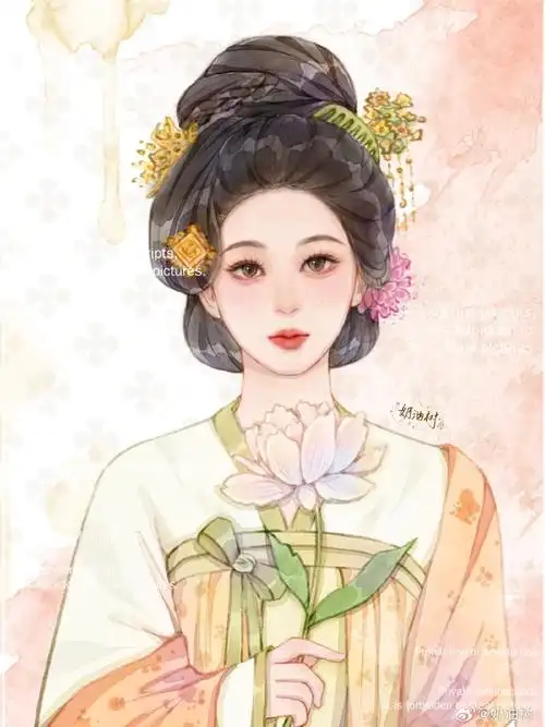 何惟芳##杨紫国色芳华##国色芳华##绘画##画画##每日一画##手绘头像