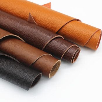 面料皮子深棕色黄棕色沙发栗色床头软包皮革面料 50x50厘米颜色备注