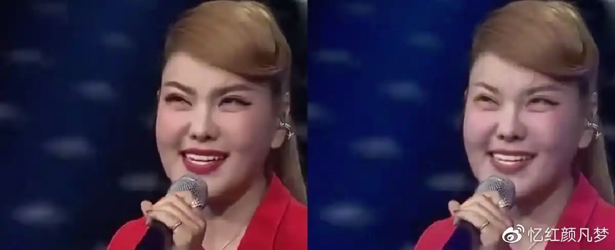 总体来看,卸妆后的乌兰图雅少了艳丽,多了亲切,只是缺少明星的气势罢