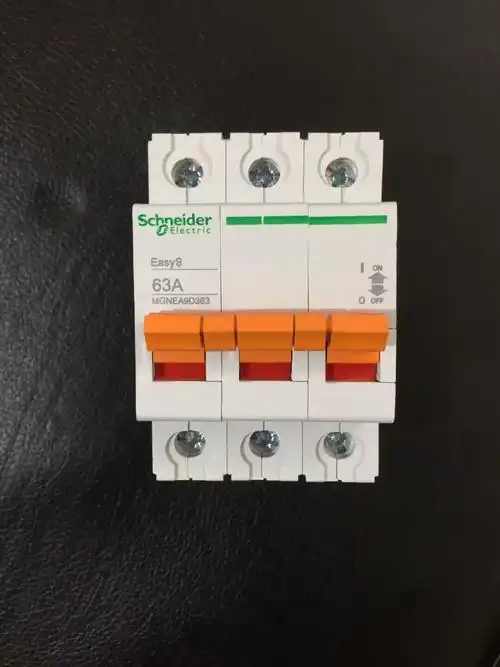 施耐德隔离开关e9系列空气开关2p63a3p4p100a闸刀开关mgnea9d263 63a