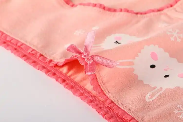 儿童女内裤棉三角裤可爱卡通虾粉色小兔清新萌萌学生女生内裤