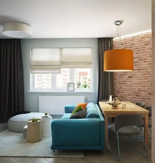 本套50平米的二居室最突出的特点是时尚 简洁.