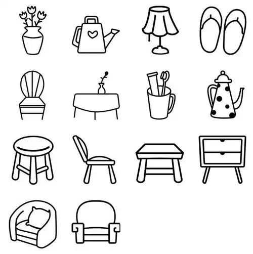 生活用品简笔画-生活中用到的小东西