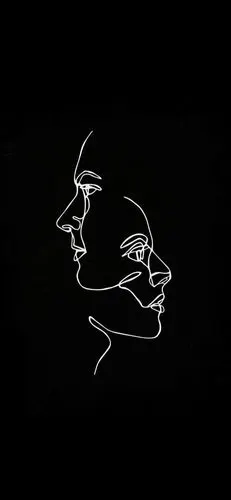 简约个性线条高清黑白壁纸