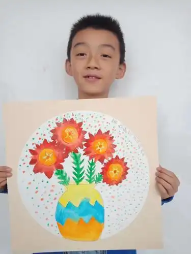 三年级水彩画花卉作品集