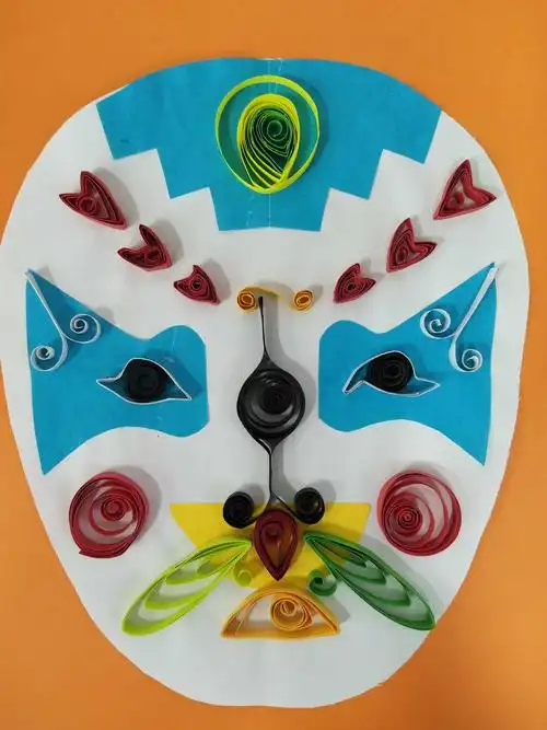 6.)衍纸人物面具作品