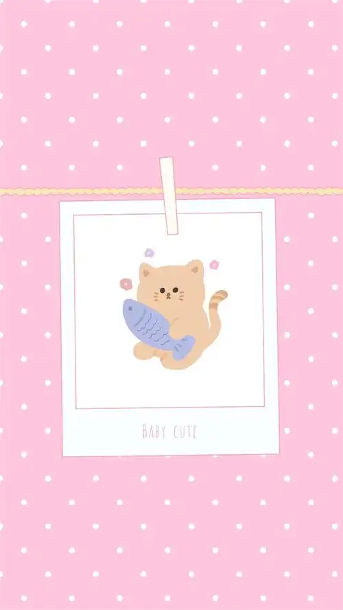 可爱少女心卡通插画高清手机壁纸