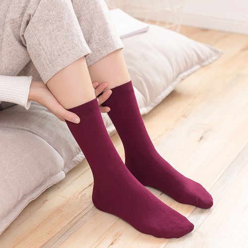 大码袜子女大脚纯棉秋冬40加大女袜3942码大号女士棉袜无骨缝合