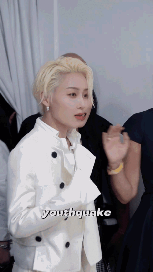 刘雨昕金发气质##刘雨昕迪奥活动造型