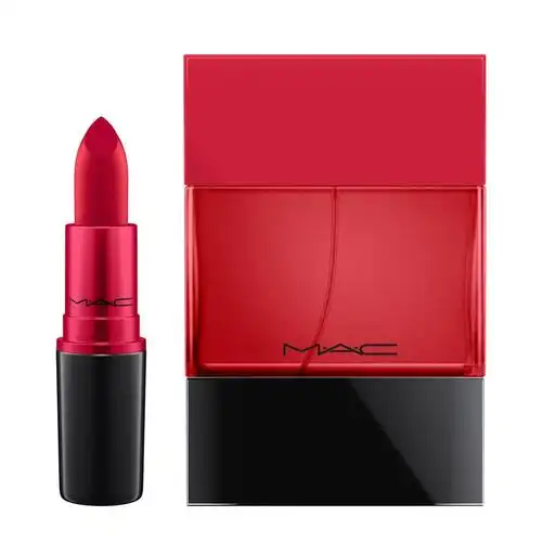 mac/魅可魅色香吻系列限量唇膏香水蓝调正红